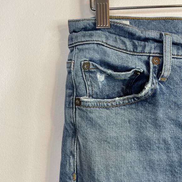 Agolde Nico Slim High Rise Ankle Distressed Stretch Jeans Womens 28 - Picture 4 of 16